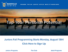 Tablet Screenshot of nashvillerowing.org